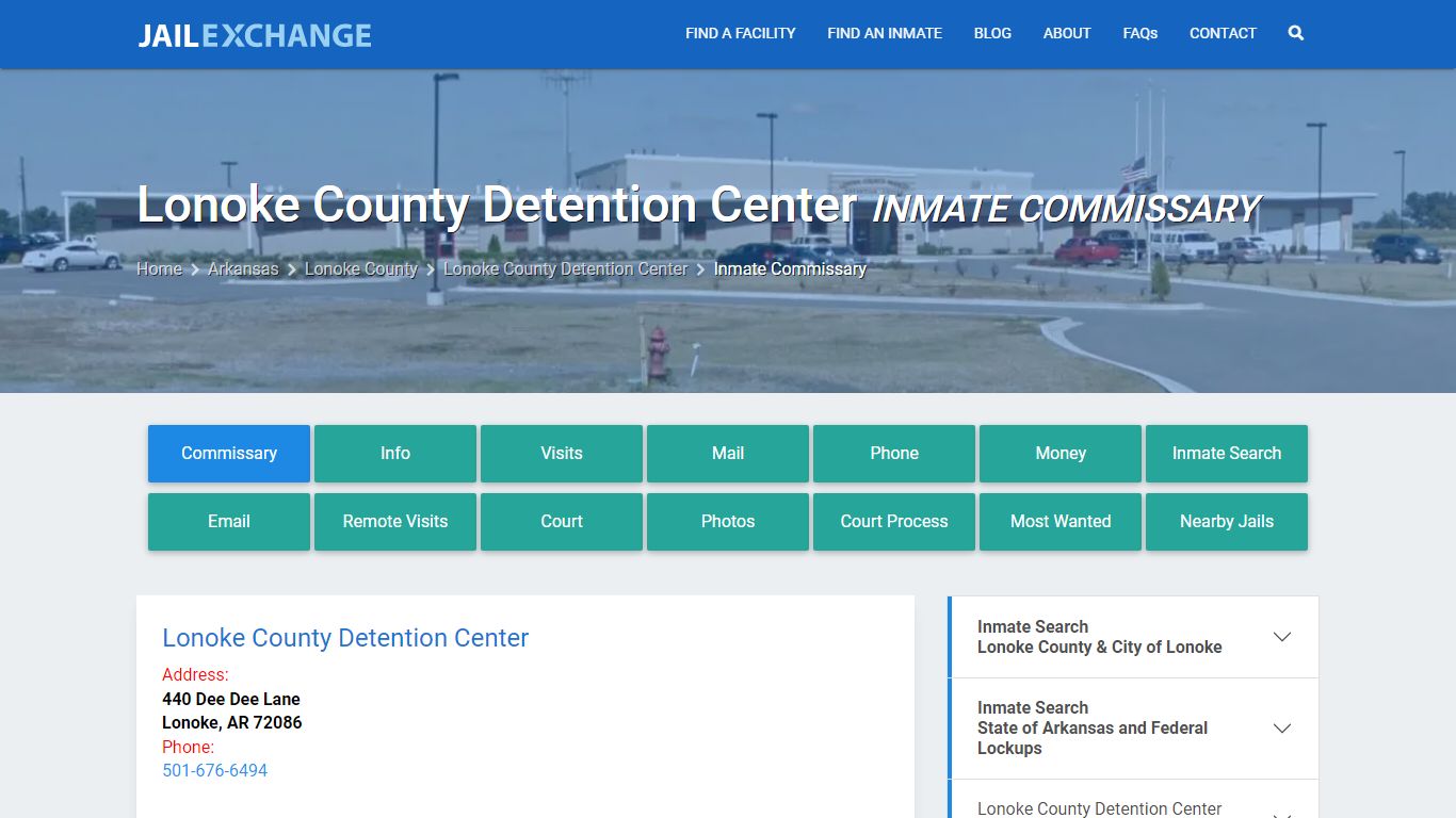 Lonoke County Detention Center Inmate Commissary - Jail Exchange